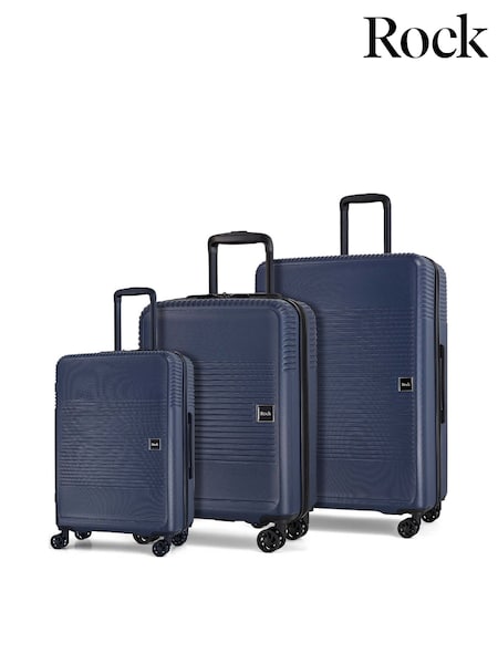 Rock Luggage  Lincoln Suitcases Black 3pc Set (H11126) | ₪905