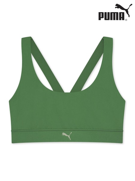 Puma Green Womens TRAIN Mid-Impact Bra (H11199) | €50