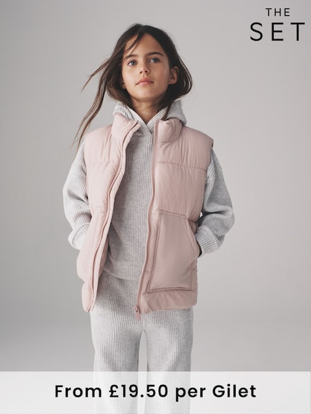 The Set Black/Light Pink 2 Pack Gilets (H11242) | 193 QAR - 223 QAR