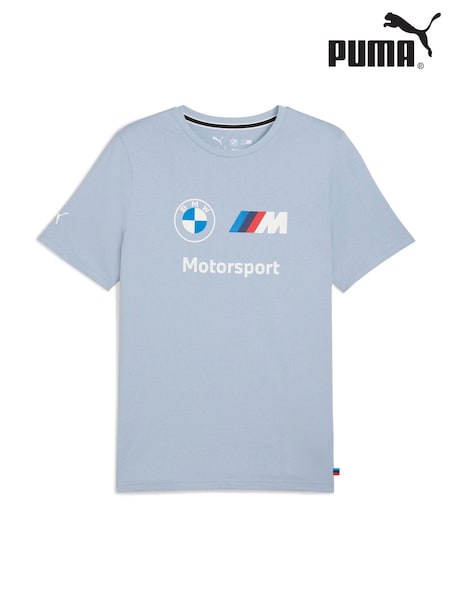 כחול  - Puma Mens Bmw M Motorsport Essentials Logo T-shirt (H11332) | ‏176‏₪
