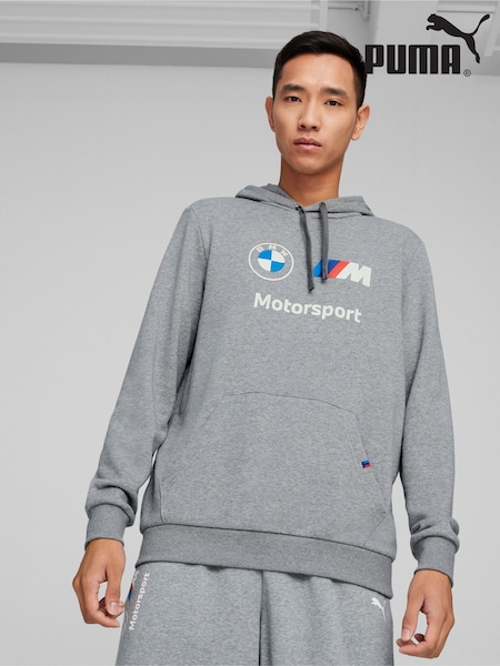 Puma Grey Mens BMW M Motorsport Essentials Hoodie (H11341) | €80