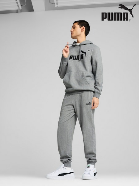 Puma Grey Mens Essentials No 1 Logo Hoodie (H11351) | €60