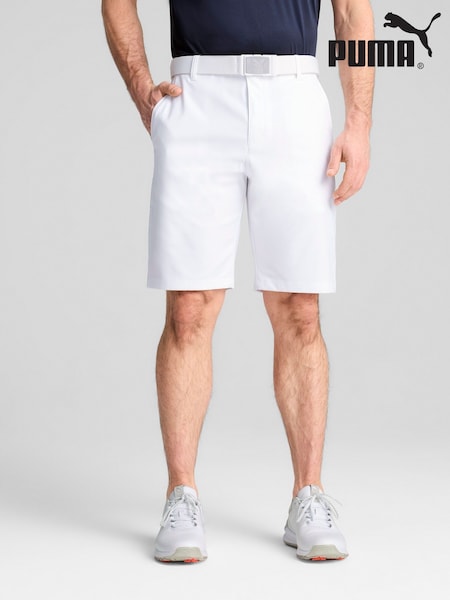 Puma White Mens Dealer 10" Golf Shorts (H11352) | €60