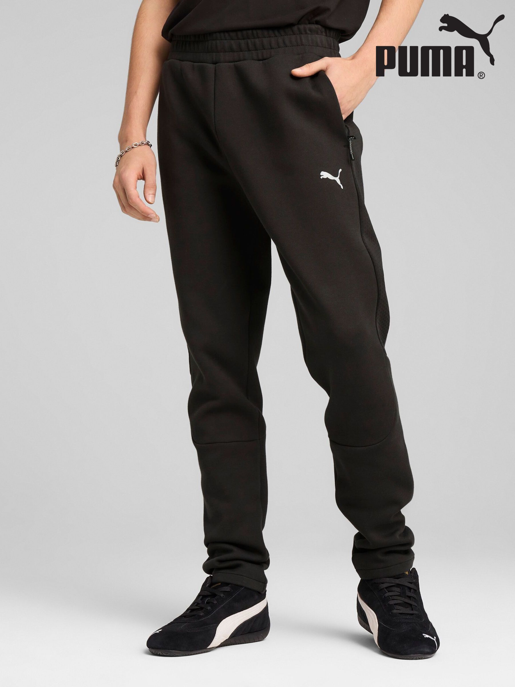 Men's Puma Black Sportswear Trousers | Next Oman