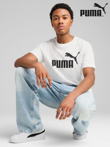 Білий - Puma Mens Essentials No. 1 Logo футболки (H11386) | 1 202 грн
