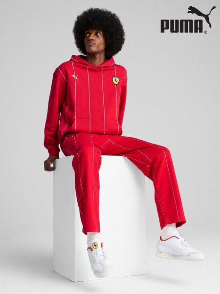 Röd - Puma Mens Scuderia Ferrari Race Premium Hoodie (H11407) | kr2 110