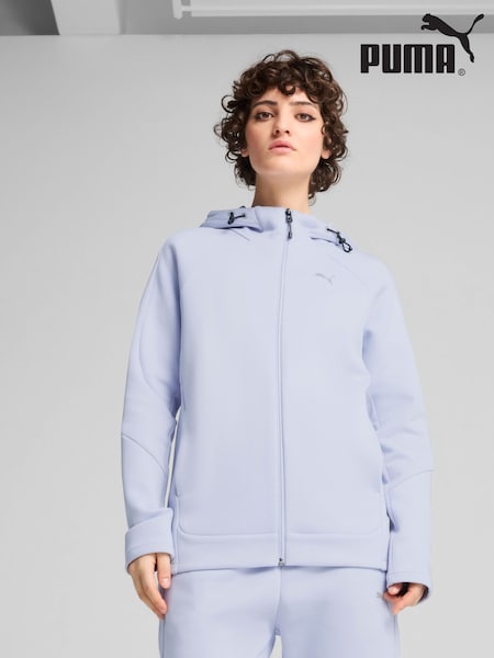Puma Blue Womens Evostripe Full Zip Hoodie (H11425) | €86