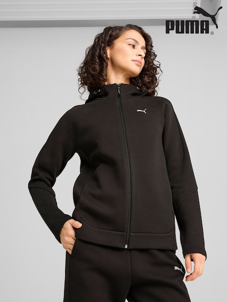 Puma Black Womens Evostripe Full Zip Hoodie (H11428) | €86