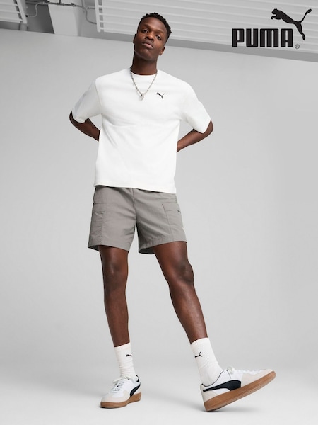 Puma White Mens WARDROBE ESS Boxy T-Shirt (H11436) | R$ 245
