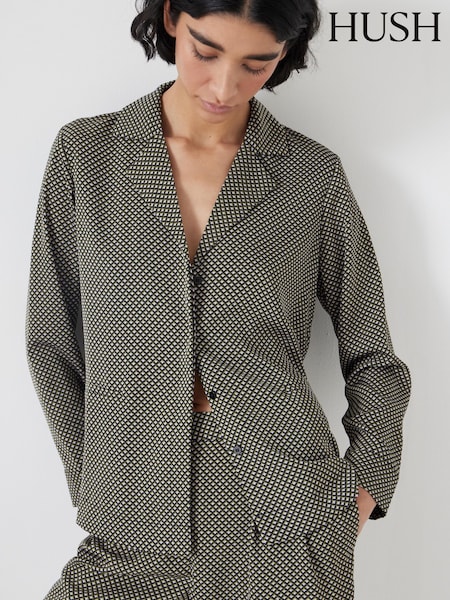 Hush Cuban Collar Long Sleeve Shirt (H11503) | 670 LEI