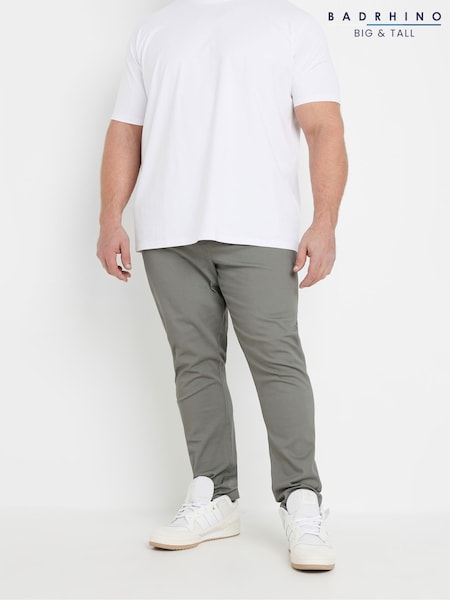 BadRhino Big & Tall Grey Chino Trousers (H11543) | €46