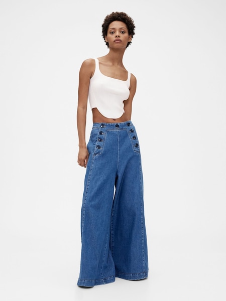 GapStudio Blue Sky High Denim Sailor Jeans (H11554) | €173