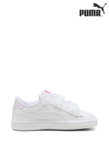 Puma White Toddlers Smash 3.0 Badges Sneakers (H11595) | €46