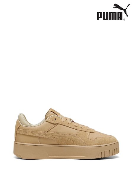 بني - Puma Womens Carina Street Sd Sneakers (H11627) | ‏35 ر.ع.‏