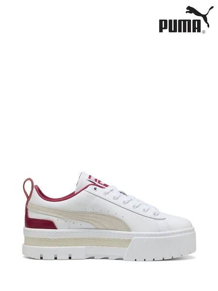 Puma White Womens Mayze Lux Sneakers (H11634) | LEI 670