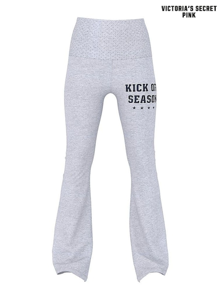 Victoria's Secret PINK Medium Heather Grey Flare Foldover Leggings (H11690) | €52