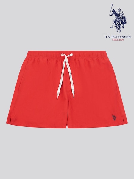 U.S. Polo Assn. Red Mens Core Swim Shorts (H11719) | SGD 58
