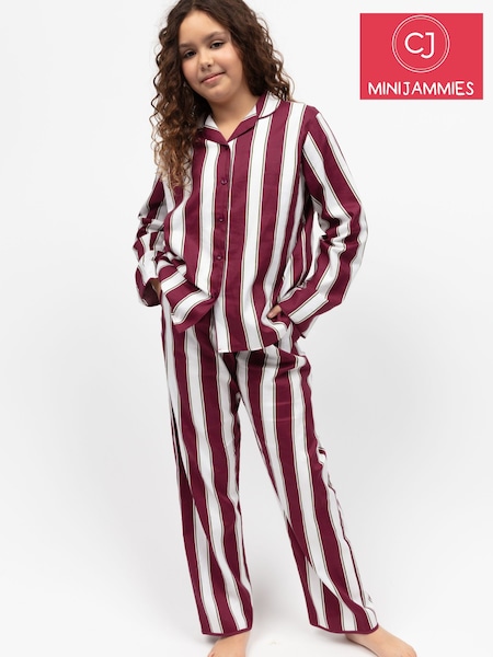Cyberjammies Red Minijammies Printed Long Sleeve 100% Cotton Pyjamas Set (H11751) | €33