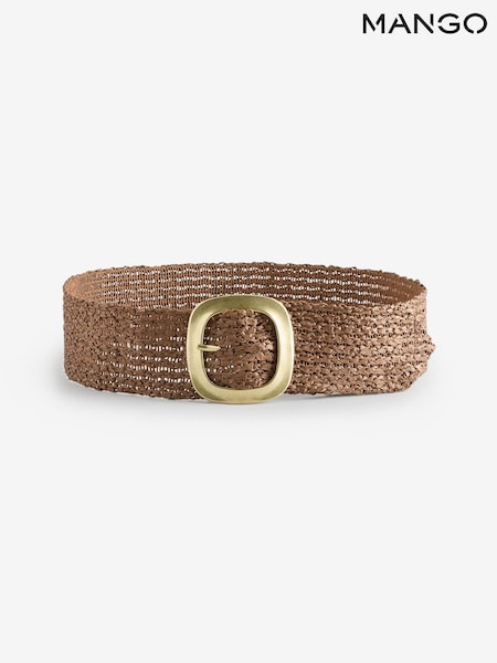 Mango Dark Brown Jute Belt (H11801) | €29