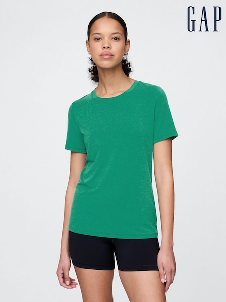 Verde - Gap Breathe Mânecă scurtă Tricou (H11958) | 186 LEI