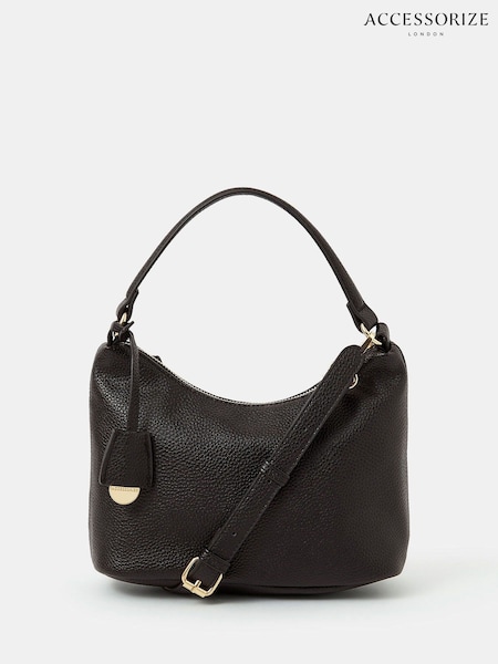 Accessorize Black Scoop Faux Leather Handbag (H11996) | €35