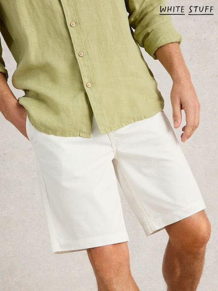 Білий - White Stuff Sutton штани чинос Shorts (H12033) | 2 704 грн