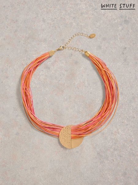 White Stuff Orange Multi Cord Necklace (H12060) | LEI 168
