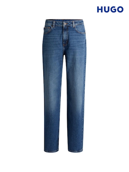 HUGO Blue Elyah Straight Fit Denim Jeans (H12126) | R$ 980