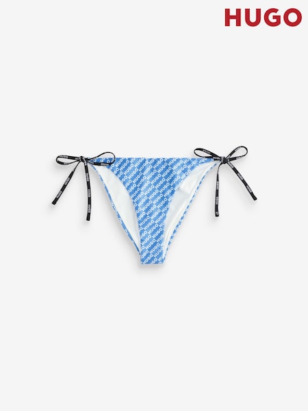 HUGO Blue Print Side Tie Bikini Bottoms (H12132) | AED262
