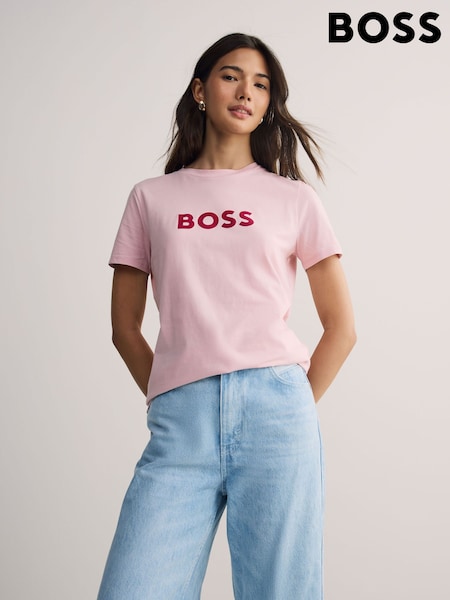 BOSS Purple Large Slim Fit Logo T-shirt (H12145) | €58