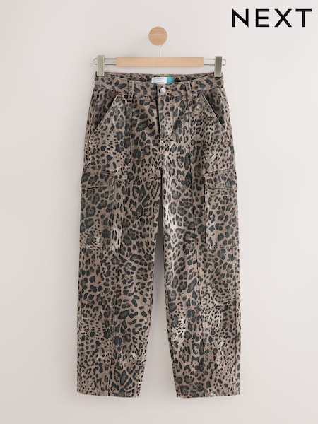 Leopard Straight Leg Carpenter Jeans (H12203) | €43