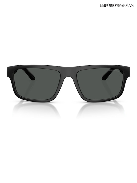 Emporio Armani Rectangle Black Sunglasses (H12230) | €173