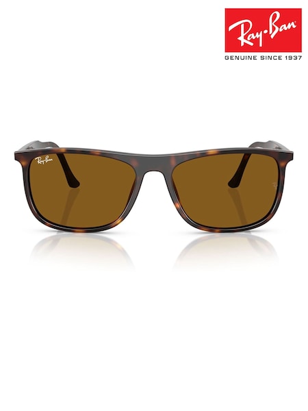 Ray Ban Rectangle Brown Sunglasses (H12263) | €183