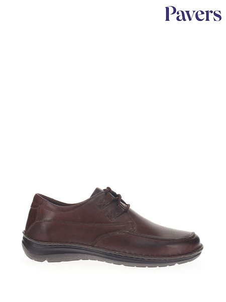 Pavers Brown Leather Lace-up Shoes (H12268) | €57