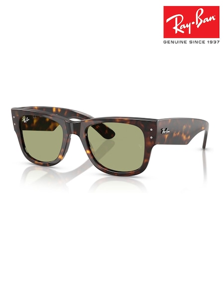 Ray Ban Mega Wayfarer Square Brown Sunglasses (H12269) | AZN 411