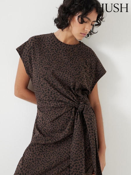 Hush Animal 100% Cotton Trinny Stretch Jersey Midi Dress (H12286) | €114