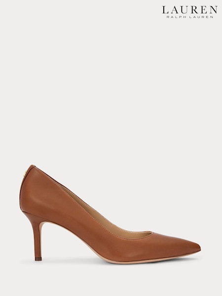 Lauren Ralph Lauren Lanette Leather Heel Court Shoes (H12347) | € 217