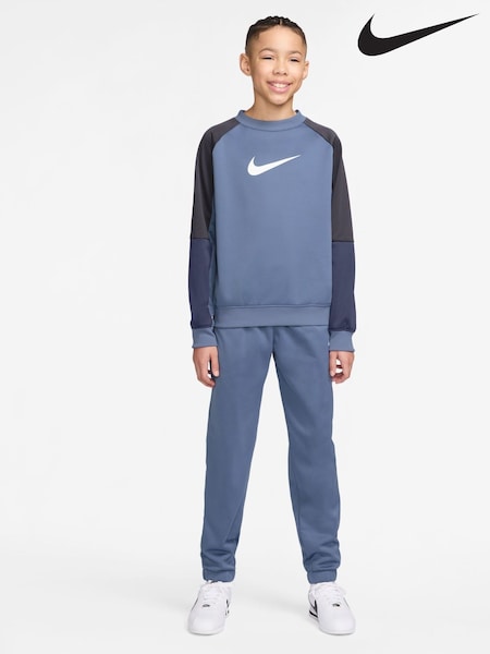 Indigoblau Welt - Nike Dri-FIT Poly Crew Tracksuit (H12405) | 86 €