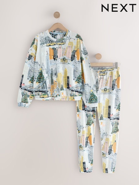 Oatmeal NYC Long Sleeve Pyjamas (H12429) | €38