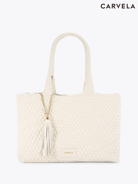 Carvela Black Verona Weave Tote Bag (H12452) | OMR75