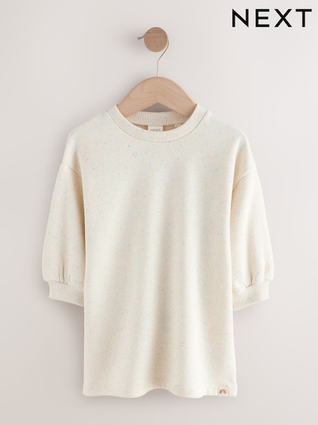 Cream Relaxed Sweat Dress (3mths-7yrs) (H12478) | €14 - €17