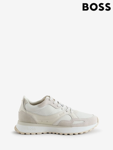 BOSS White Jonah Trainers (H12501) | AED1,159