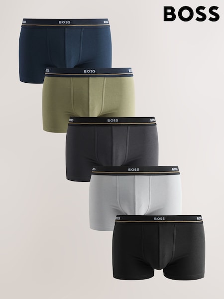 BOSS Black Essential Logo Boxers 5 Pack (H12544) | OMR37
