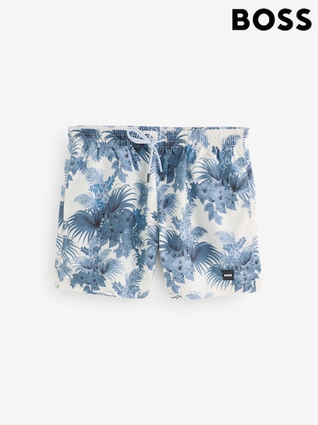 BOSS Blue Piranha Printed Swim Shorts (H12567) | €91