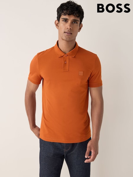 Naranja - BOSS Slim Fit Passenger Box Logo Polo Shirt (H12573) | 112 €