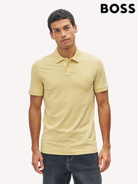 Amarillo - BOSS Slim Fit Passenger Box Logo Polo Shirt (H12585) | 112 €