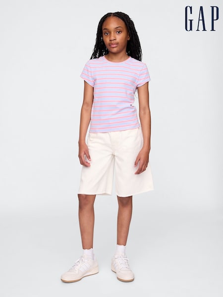 Gap Mid Waist Longline Denim Shorts (4-13yrs) (H12615) | €39