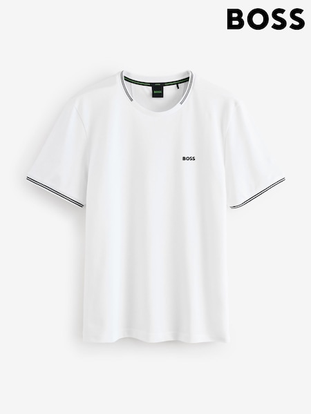 BOSS Regular Fit Taul Tipped Logo T-Shirt (H12653) | 98 €