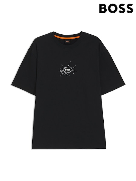 BOSS Black Regular Fit Graphic Print T-Shirt (H12656) | 256 QAR