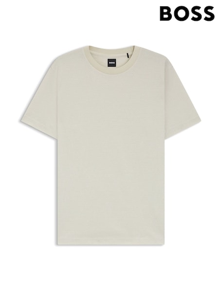 Bege - BOSS Regular Fit Thompson T-Shirt (H12658) | R$ 1.175